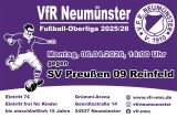Ankündigungsplakat für das Spiel gegen den SV Preußen 09 Reinfeld