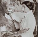 Foto: Wanda von Debschitz-Kunowski, Lotte Laserstein vor Abend über Potsdam, 1930