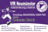 Ankündigungsplakat für das Spiel gegen Holstein Kiel II